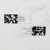 Barocker Damast-dünne Visitenkarte (Vorne/Hinten)