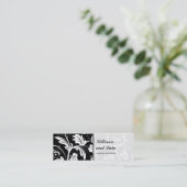 Barocker Damast-dünne Visitenkarte (Stehend Vorderseite)