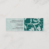 Barocker Damast-dünne Visitenkarte (Rückseite)