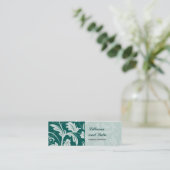 Barocker Damast-dünne Visitenkarte (Stehend Vorderseite)