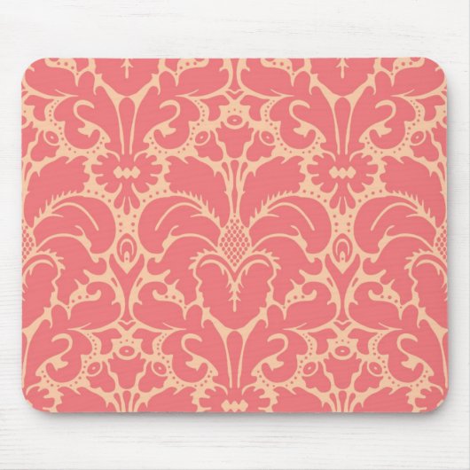 Barocker Damast-Hintergrund Mousepad (Vorne)