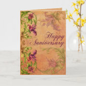Barocker Jahrestag Karte (Gelbe Blume)