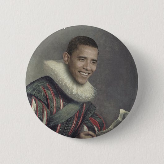 Barocker Obama Button (Vorderseite)