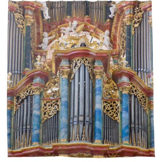 Barocker OrgelpfeifeDuschvorhang Duschvorhang (Vorderseite)