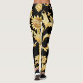 Barocker Rokoko, Viktorianisches Blumenmuster. Leggings (Rückseite)