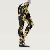 Barocker Rokoko, Viktorianisches Blumenmuster. Leggings (Rechts)