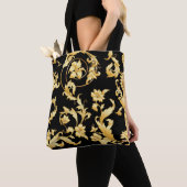 Barocker Rokoko, Viktorianisches Blumenmuster. Tasche (Von Nahem)