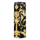 Barocker Rokoko, Viktorianisches Blumenmuster. Thermosbecher (Rückseite)