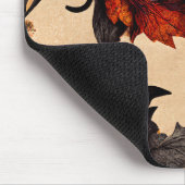 Barockes Ahornblätter-Muster Mousepad (Ecke)