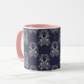 barockes Artmarinemuster Tasse (Vorderseite Links)
