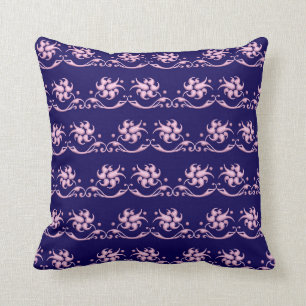 Barockes Artmit blumenmuster Kissen