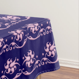 Barockes Artmit blumenmuster Tischdecke