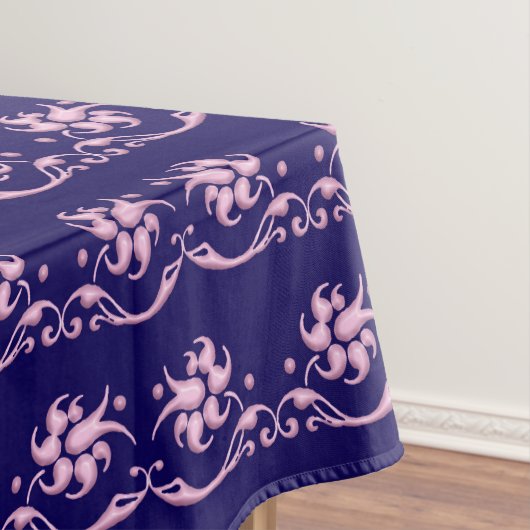 Barockes Artmit blumenmuster Tischdecke (Beispiel)