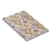 Barockes Blumen-Damaskus-Designmuster in aufwendig Notizblock (Rechte Seite)