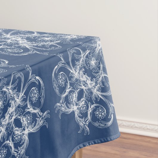 Barockes Blumen-Retro-Muster Tischdecke (Beispiel)