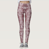 barockes Blumenmuster Leggings (Vorderseite)