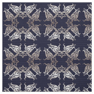 barockes Blumenmuster Stoff