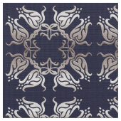 barockes Blumenmuster Stoff (Nahaufnahme)