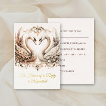 Barockes Erbstück Schwan Antik Dusty Rose Hochzeit