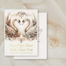 Barockes Erbstück Schwan Antik Dusty Rose Hochzeit