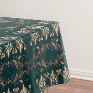 barockes goldenes Muster Tischdecke