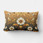 "Barockes Ornament-Muster in Gold und Schwarz"7 Lendenkissen (Vorderseite)