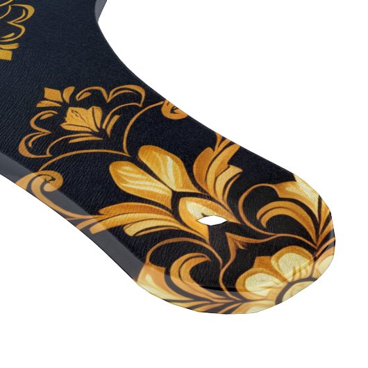 "Barockes Ornament-Muster in Gold und Schwarz" Schneidebrett (Ecke)