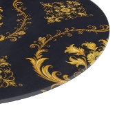 "Barockes Ornament-Muster in Gold und Schwarz" Schneidebrett (Ecke)