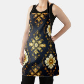 "Barockes Ornament-Muster in Gold und Schwarz" Schürze (InSitu)