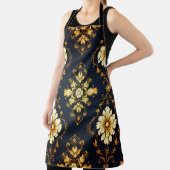 "Barockes Ornament-Muster in Gold und Schwarz" Schürze (InSitu)