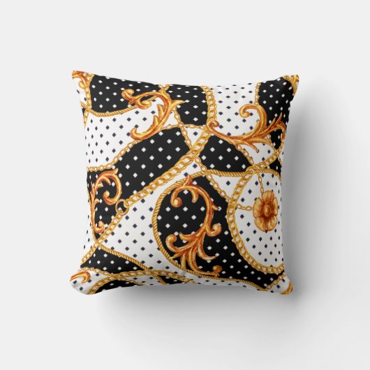 Barockes Ornamentmuster  Kissen (Vorderseite)