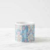 Barockes Pastellmuster Espressotasse (Vorderseite)