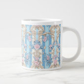 Barockes Pastellmuster Jumbo-Tasse (Rechts)
