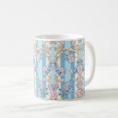 Barockes Pastellmuster Kaffeetasse (VorderseiteRechts)