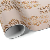 Barockes Retro Muster Geschenkpapier (Rolleneckpunkt)
