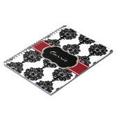 Barockes Schwarzweiss-Notizbuch Notizblock (Linke Seite)