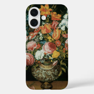 Barockes Stillleben Blumen in einer Vase iPhone 16 Hülle