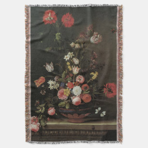 Barockes Stillleben mit Blumen in Vase Decke