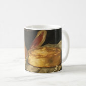 Barockes Stillleben mit Brot, Torte und Schinken Kaffeetasse (VorderseiteRechts)