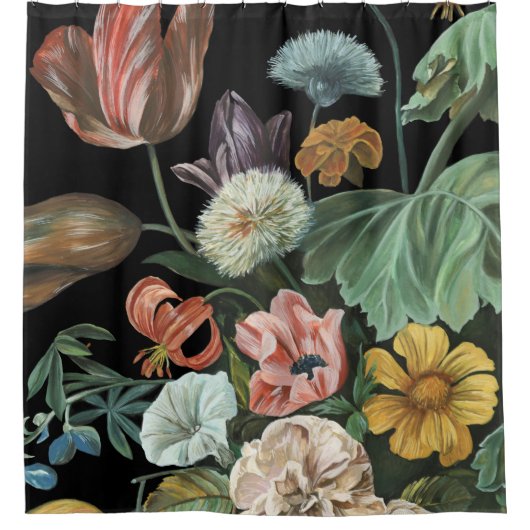 Barockfloral - Bouquet der Blume Duschvorhang (Vorderseite)