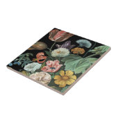 Barockfloral - Bouquet der Blume Fliese (Seite)