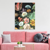 Barockfloral - Bouquet der Blume Leinwanddruck (Insitu (Wohnzimmer))
