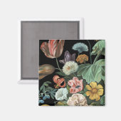 Barockfloral - Bouquet der Blume Magnet (Vorderseite/Rückseite)
