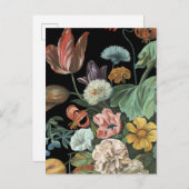 Barockfloral - Bouquet der Blume Postkarte (Vorne/Hinten)