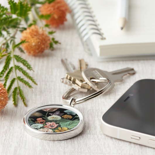 Barockfloral - Bouquet der Blume Schlüsselanhänger (Seite)