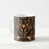 Barockfloral: Klassisches Vintages Tapete Kaffeetasse (Vorderseite Links)