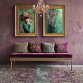 Barockflorale, Fantasy-Schmetterlinge Aquamarine P Seidenpapier