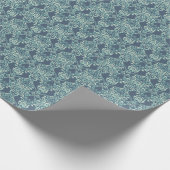 Barockflorale Vintage Tapete Geschenkpapier (Ecke)