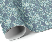 Barockflorale Vintage Tapete Geschenkpapier (Rolleneckpunkt)