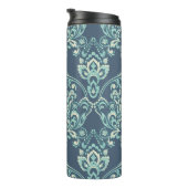 Barockflorale Vintage Tapete Thermosbecher (Nach rechts gedreht)